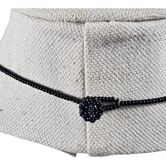 Handmade Seed Bead Sunflower Necklace & Earrings Set | Orange Yellow Floral - Picture 3 of 6